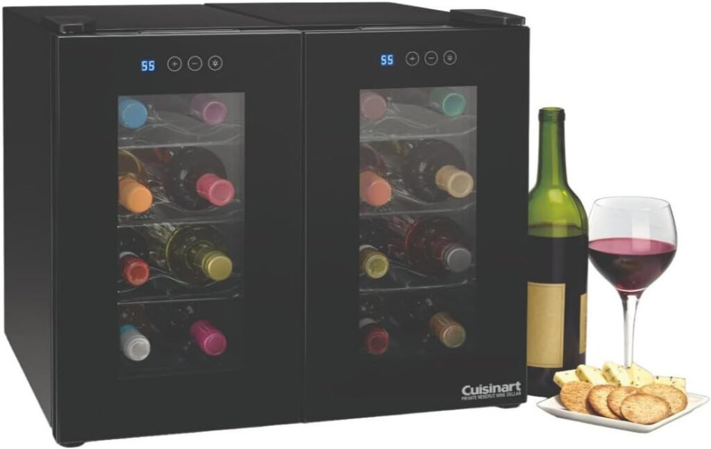 Cuisinart CWC-800CEN 8-Bottle Private Reserve Wine Cellar, Black